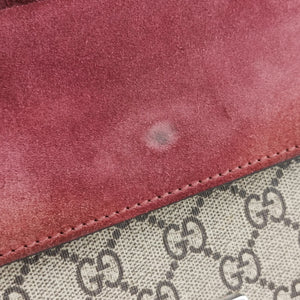 Secondhand Gucci Dionysus beige×red×multicolor PVC coated canvas × suede 421970 shoulderbag | stylenewstar