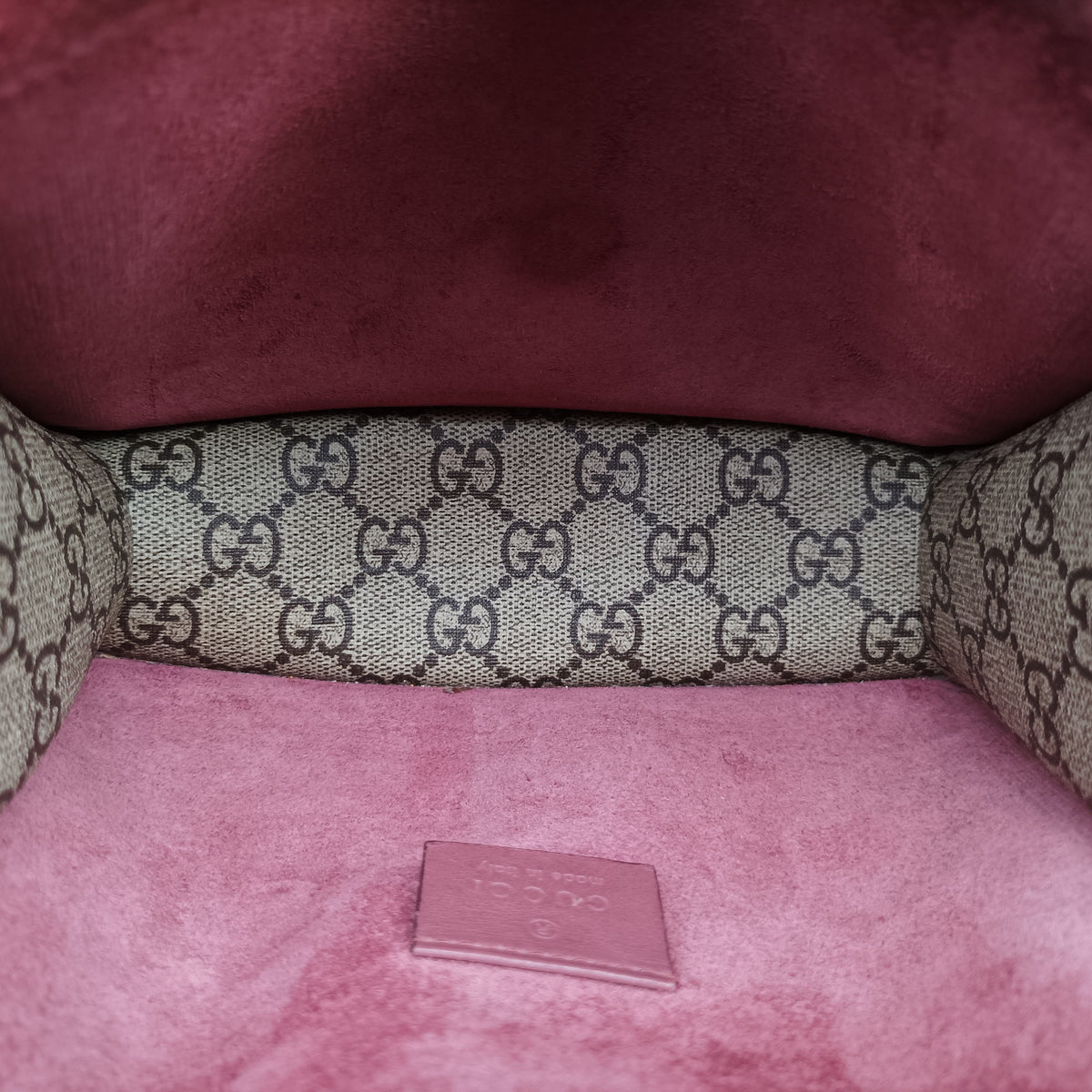 Secondhand Gucci Dionysus beige×red×multicolor PVC coated canvas × suede 421970 shoulderbag | stylenewstar