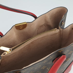 Vintage Louis Vuitton FLANDRIN Brown×CERISE Monogram Canvas×calf leather M41596 shoulderbag | stylenewstar