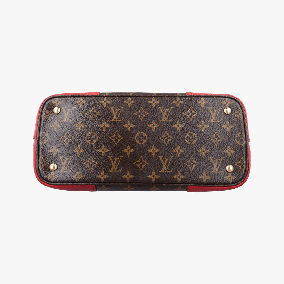 Vintage Louis Vuitton FLANDRIN Brown×CERISE Monogram Canvas×calf leather M41596 shoulderbag | stylenewstar