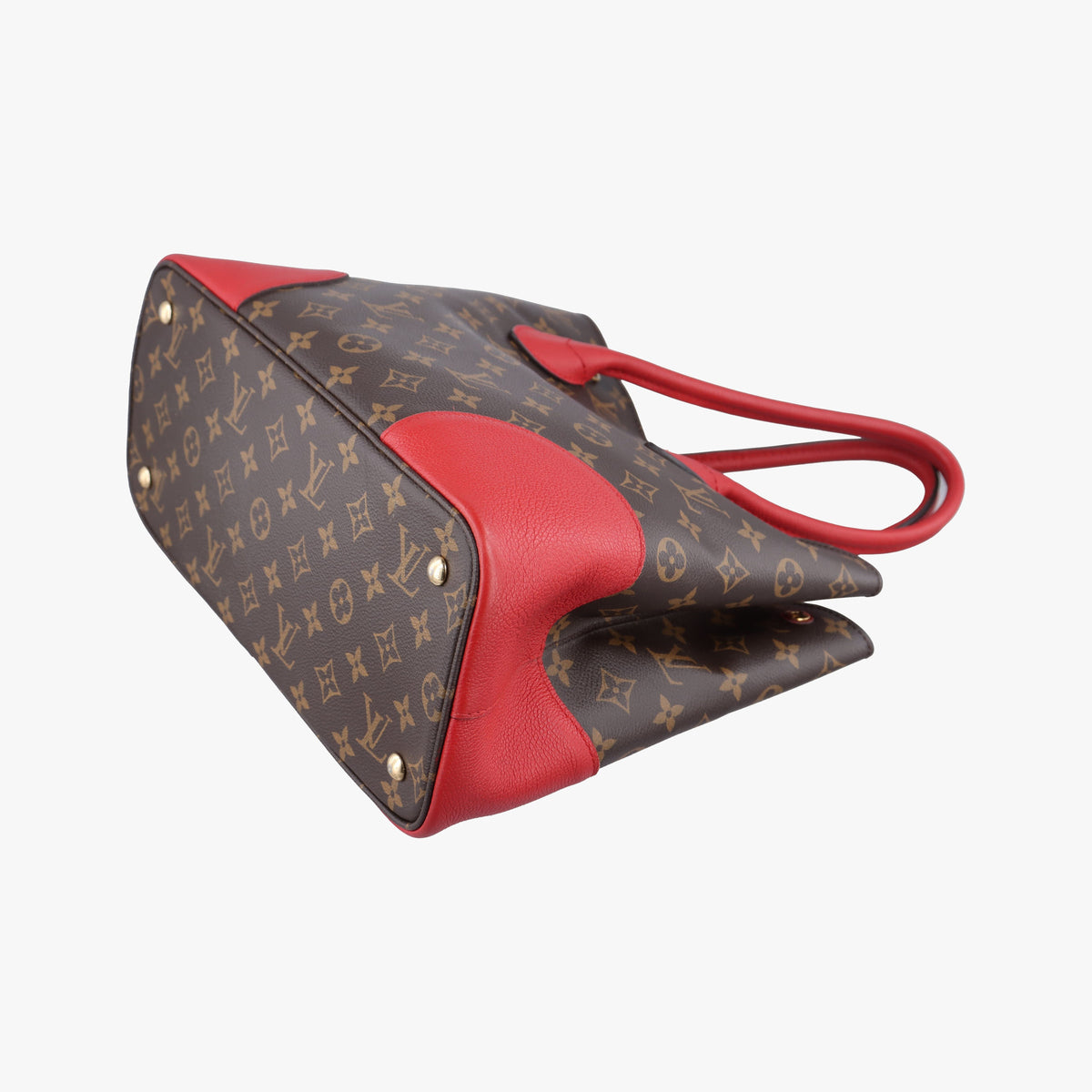 Vintage Louis Vuitton FLANDRIN Brown×CERISE Monogram Canvas×calf leather M41596 shoulderbag | stylenewstar