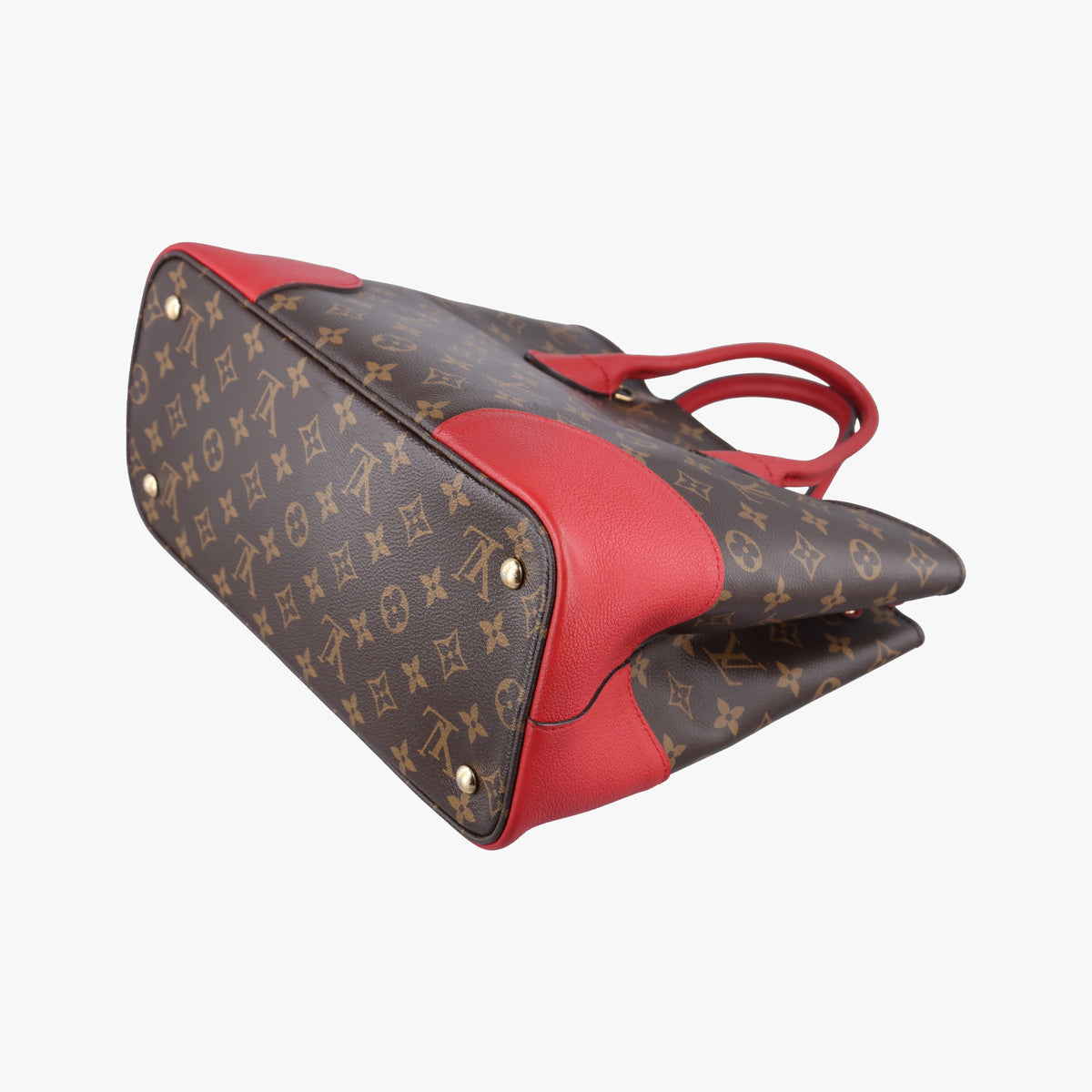 Vintage Louis Vuitton FLANDRIN Brown×CERISE Monogram Canvas×calf leather M41596 shoulderbag | stylenewstar