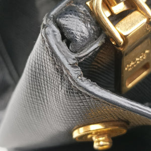 Secondhand Prada Galleria Black SAFFIANO Leather BN2274 handbag | stylenewstar