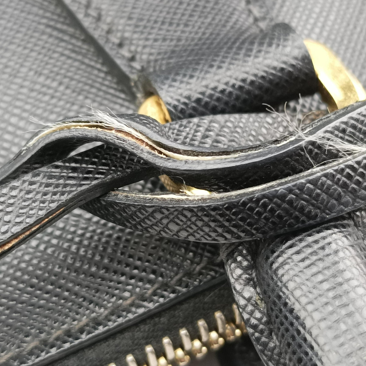 Secondhand Prada Galleria Black SAFFIANO Leather BN2274 handbag | stylenewstar