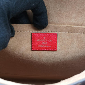 Pre-owned Louis Vuitton MARIGNAN Brown × Coquelicot Monogram Canvas×calf leather M44286 shoulderbag | stylenewstar