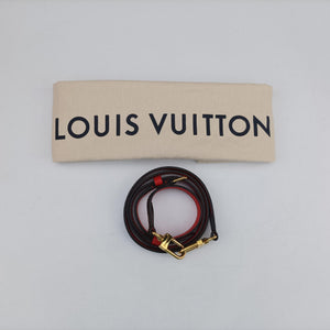 Pre-owned Louis Vuitton MARIGNAN Brown × Coquelicot Monogram Canvas×calf leather M44286 shoulderbag | stylenewstar