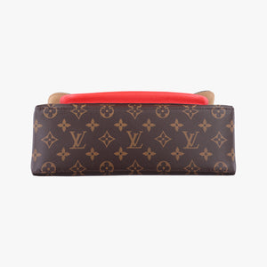 Pre-owned Louis Vuitton MARIGNAN Brown × Coquelicot Monogram Canvas×calf leather M44286 shoulderbag | stylenewstar