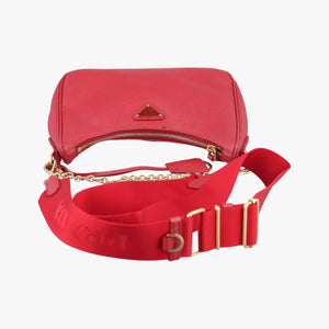 Pre-owned Prada Re-Edition 2005 Saffiano Red Saffiano leather 1BH204 shoulderbag | stylenewstar