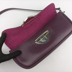 Pre-owned Louis Vuitton Pochette Montaigne purple Epi M5929K shoulderbag | stylenewstar