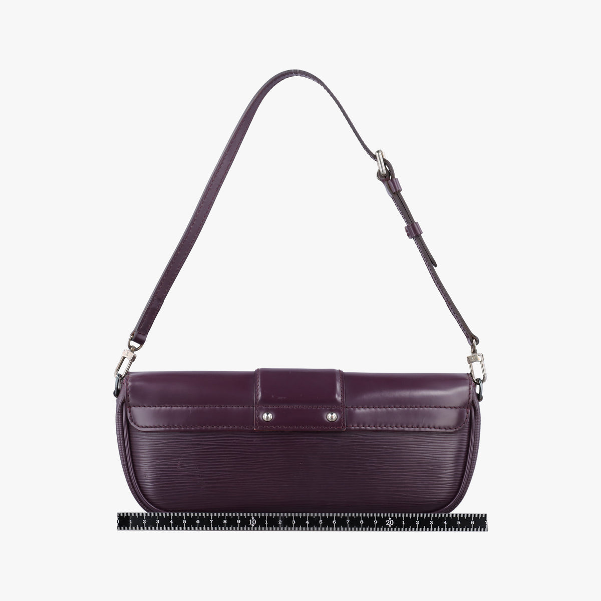 Pre-owned Louis Vuitton Pochette Montaigne purple Epi M5929K shoulderbag | stylenewstar