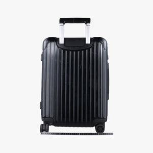 Pre-owned RIMOWA TOPAS Black aluminum  suitcase | stylenewstar