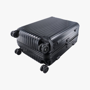 Pre-owned RIMOWA TOPAS Black aluminum  suitcase | stylenewstar