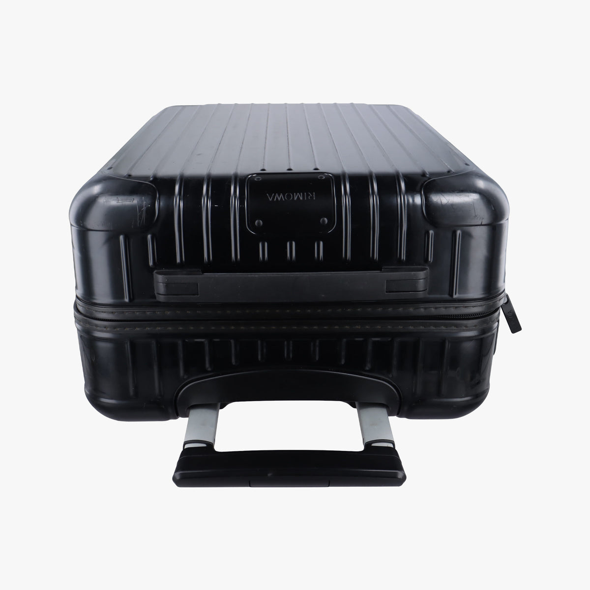 Pre-owned RIMOWA TOPAS Black aluminum  suitcase | stylenewstar