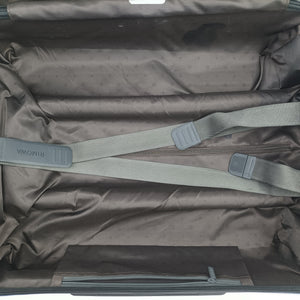 Pre-owned RIMOWA TOPAS Black aluminum  suitcase | stylenewstar