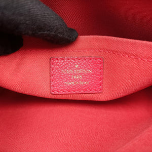 Pre-owned Louis Vuitton Pallas Clutch Brown x Cerise Monogram canvas M41638 shoulderbag | stylenewstar