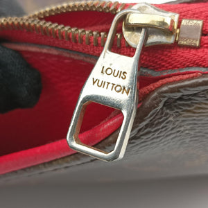 Pre-owned Louis Vuitton Pallas Clutch Brown x Cerise Monogram canvas M41638 shoulderbag | stylenewstar