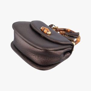 Pre-owned Gucci Bamboo Brown leather 269969 shoulderbag | stylenewstar