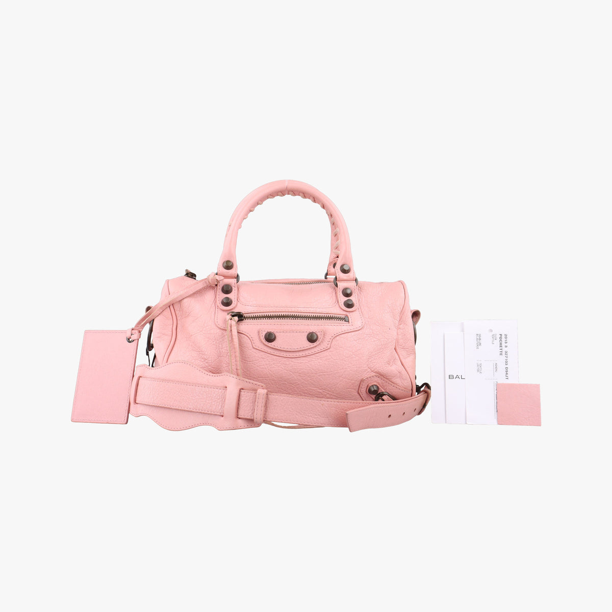Pre-owned Balenciaga Mini Twiggy Pink lambskin  shoulderbag | stylenewstar