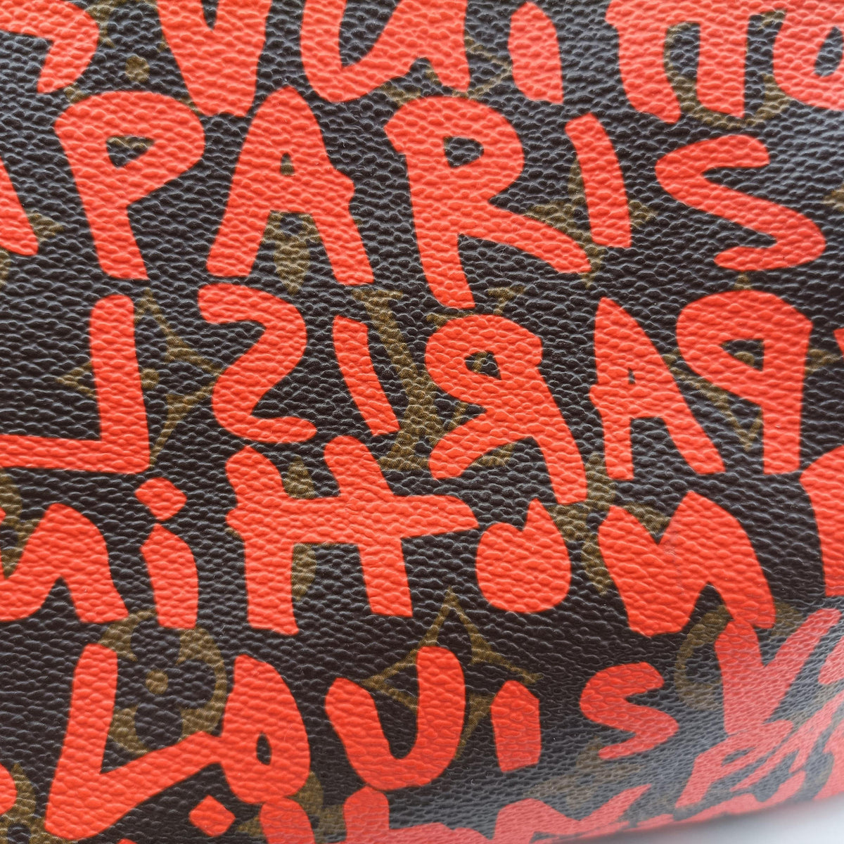 Pre-owned Louis Vuitton Speedy 30 Brown×ORANGE Monogram Graffiti M93705 handbag | stylenewstar