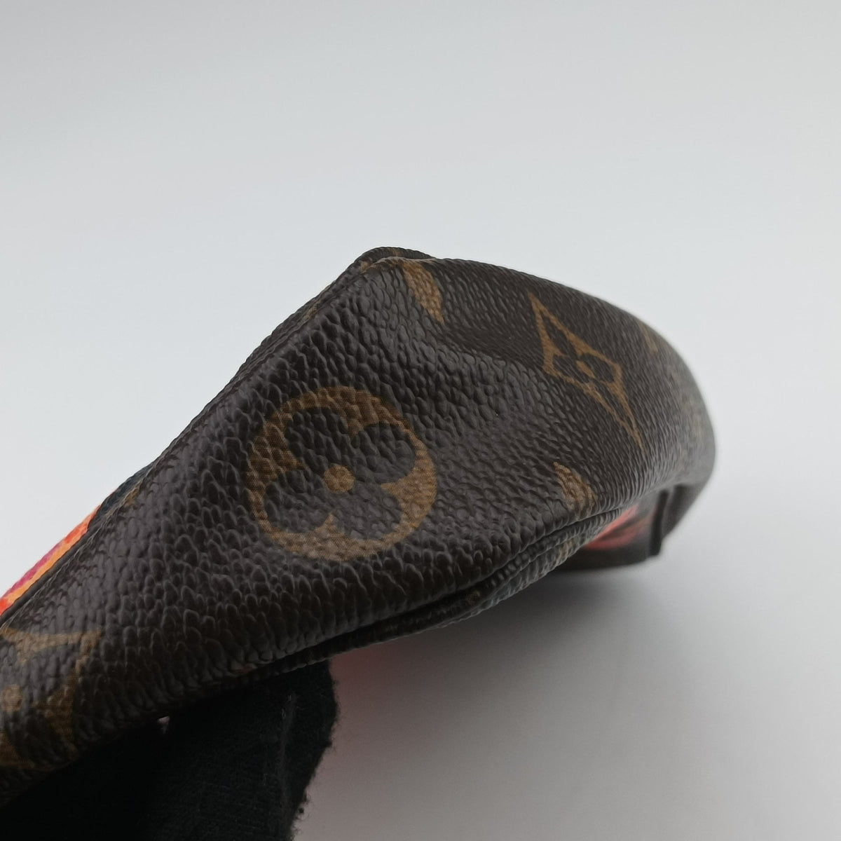 Pre-owned Louis Vuitton Pochette Accessoires brown×multi Monogram Rose Canvas M48615 handbag | stylenewstar