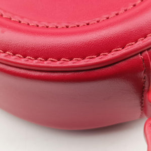 Pre-owned Celine Oval Purse Cuir Triomphe Red Leather  crossbodybag | stylenewstar