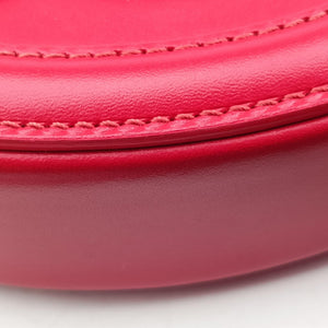 Pre-owned Celine Oval Purse Cuir Triomphe Red Leather  crossbodybag | stylenewstar