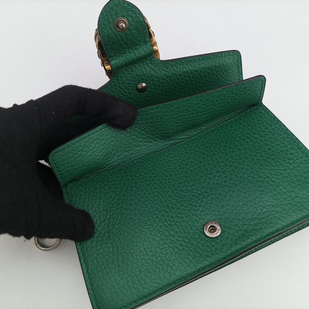 Secondhand Gucci Dionysus Green Leather 476432 shoulderbag | stylenewstar
