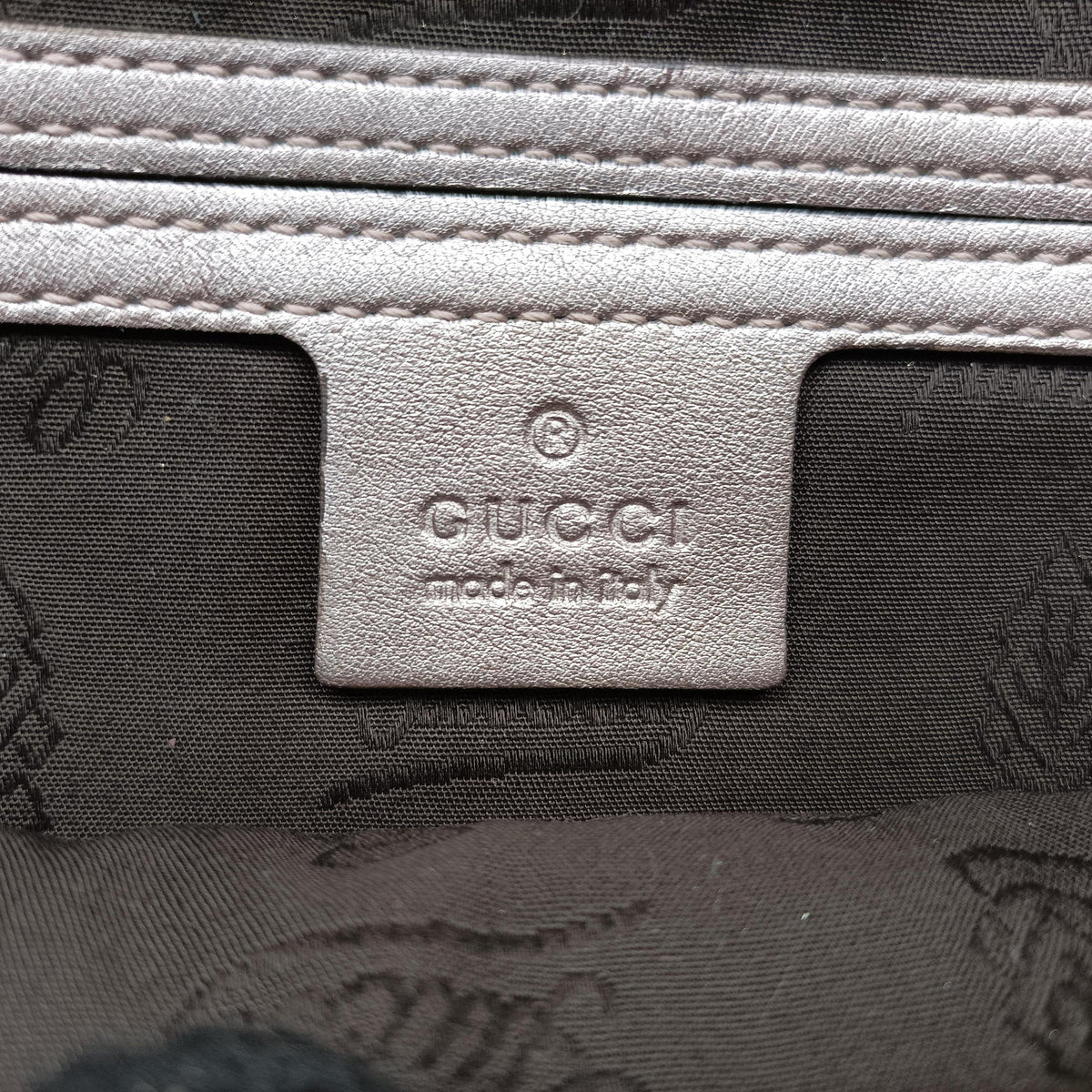 Pre-owned Gucci GG Imprime Golden PVC-coated canvas 233269 bum bag/waist bag | stylenewstar