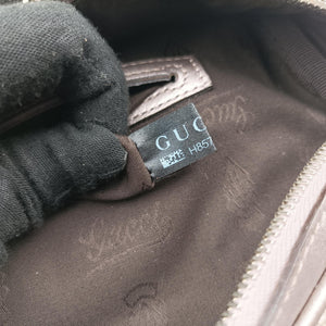 Pre-owned Gucci GG Imprime Golden PVC-coated canvas 233269 bum bag/waist bag | stylenewstar