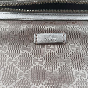 Pre-owned Gucci GG Imprime Golden PVC-coated canvas 233269 bum bag/waist bag | stylenewstar