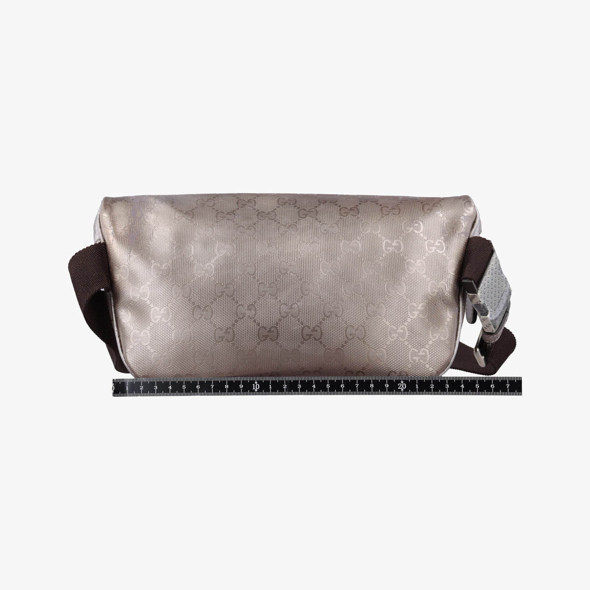 Pre-owned Gucci GG Imprime Golden PVC-coated canvas 233269 bum bag/waist bag | stylenewstar