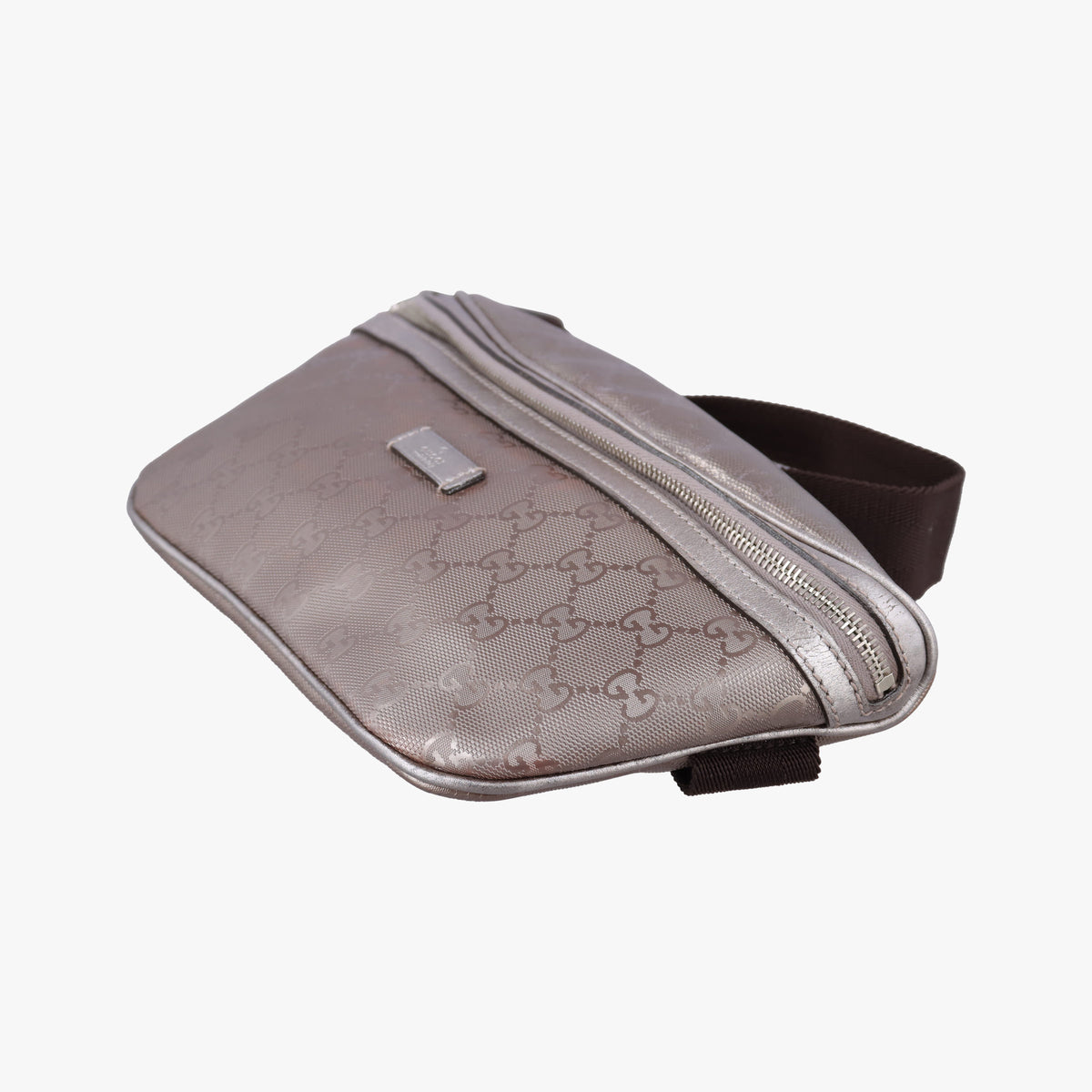 Pre-owned Gucci GG Imprime Golden PVC-coated canvas 233269 bum bag/waist bag | stylenewstar