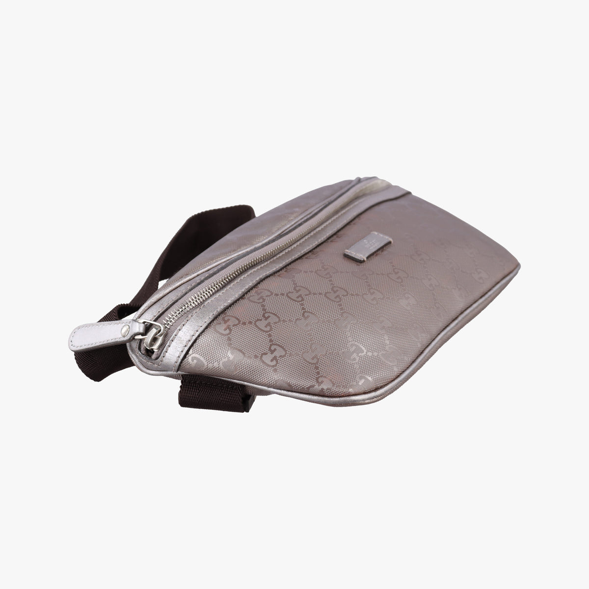 Pre-owned Gucci GG Imprime Golden PVC-coated canvas 233269 bum bag/waist bag | stylenewstar