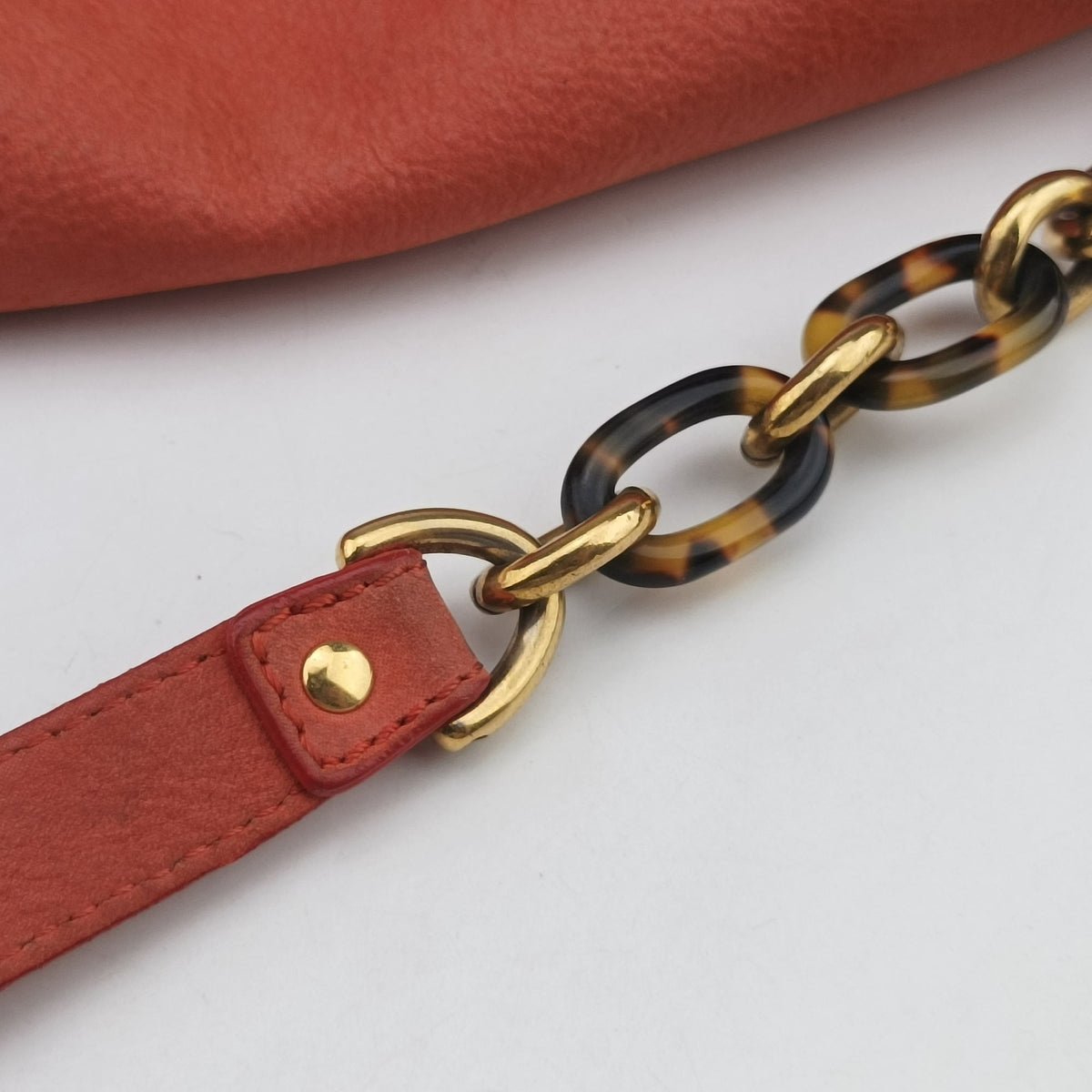 Pre-owned Fendi Mamma Baguette Orange Leather 8BR638 shoulderbag | stylenewstar