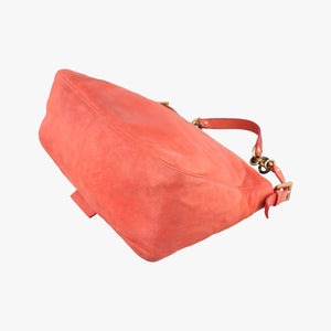 Pre-owned Fendi Mamma Baguette Orange Leather 8BR638 shoulderbag | stylenewstar