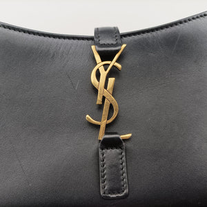 Secondhand Yves Saint Laurent LE 5 a 7 Hobo Black Leather 710318 handbag | stylenewstar