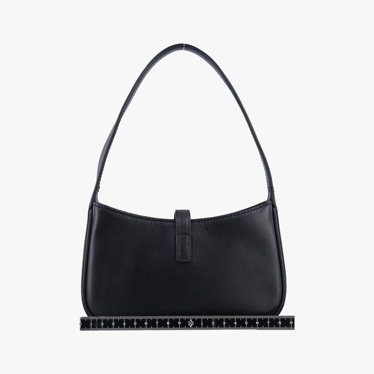Secondhand Yves Saint Laurent LE 5 a 7 Hobo Black Leather 710318 handbag | stylenewstar