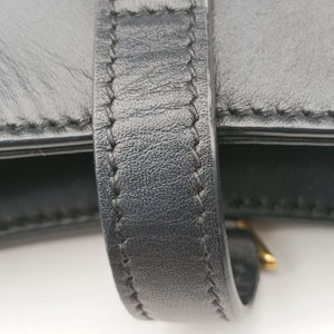 Secondhand Yves Saint Laurent LE 5 a 7 Hobo Black Leather 710318 handbag | stylenewstar