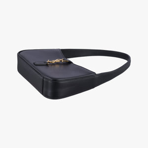 Secondhand Yves Saint Laurent LE 5 a 7 Hobo Black Leather 710318 handbag | stylenewstar