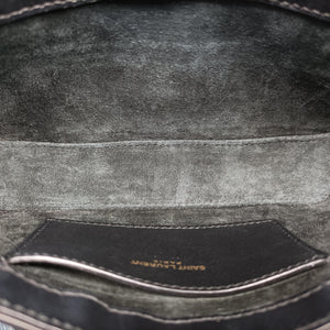Secondhand Yves Saint Laurent LE 5 a 7 Hobo Black Leather 710318 handbag | stylenewstar