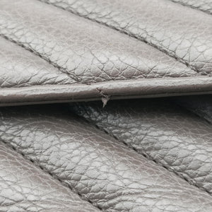 Pre-owned Yves Saint Laurent COLLEGE Grey Leather 428056 shoulderbag | stylenewstar
