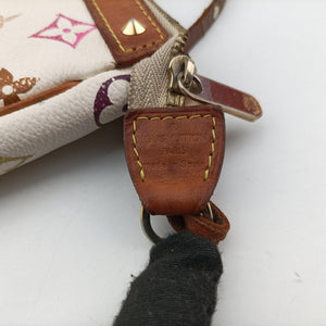 Pre-owned Louis Vuitton Pochette Accessoires white Monogram Multicolor M92649 shoulderbag | stylenewstar