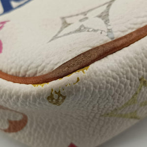 Pre-owned Louis Vuitton Pochette Accessoires white Monogram Multicolor M92649 shoulderbag | stylenewstar