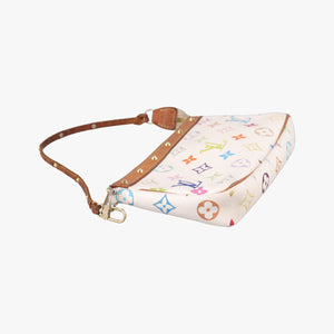 Pre-owned Louis Vuitton Pochette Accessoires white Monogram Multicolor M92649 shoulderbag | stylenewstar