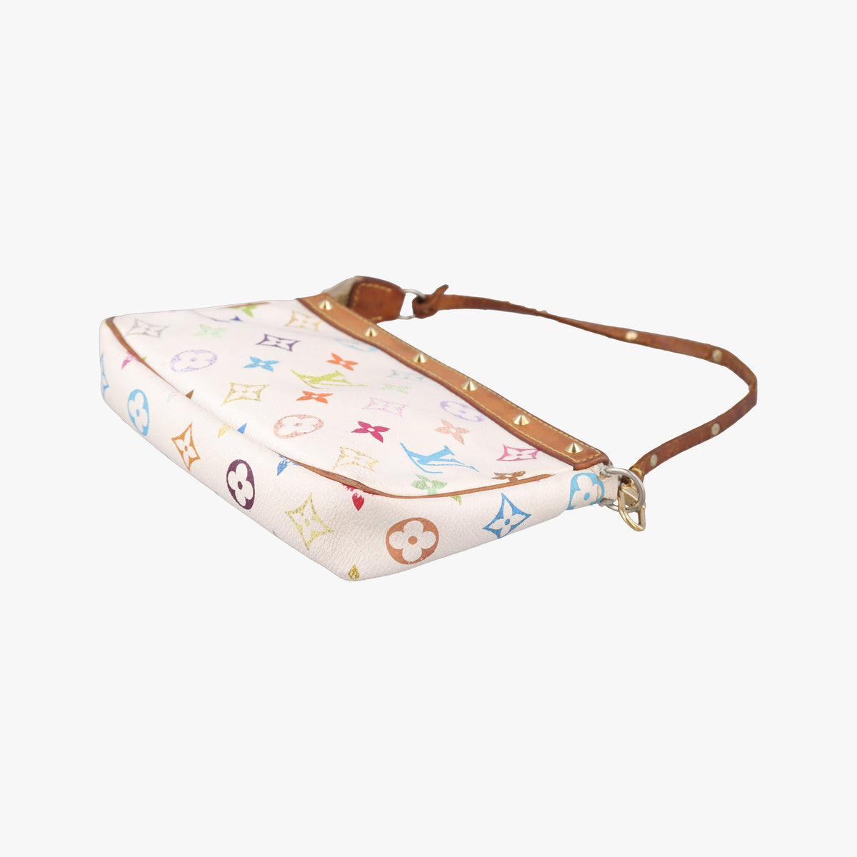 Pre-owned Louis Vuitton Pochette Accessoires white Monogram Multicolor M92649 shoulderbag | stylenewstar