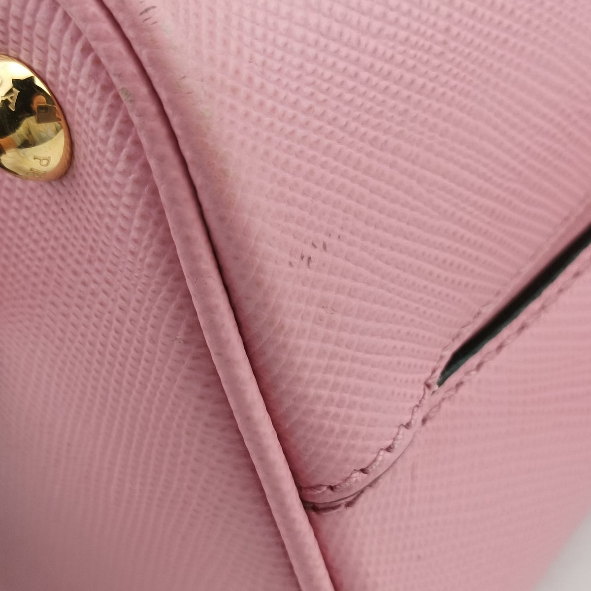 Pre-owned Prada Pannier Pink SAFFIANO Leather 1BA212 shoulderbag | stylenewstar