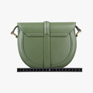 Pre-owned Celine Besace 16 Small Green Leather W-SL-2 shoulderbag | stylenewstar
