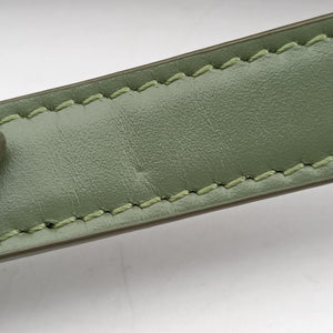 Pre-owned Celine Besace 16 Small Green Leather W-SL-2 shoulderbag | stylenewstar