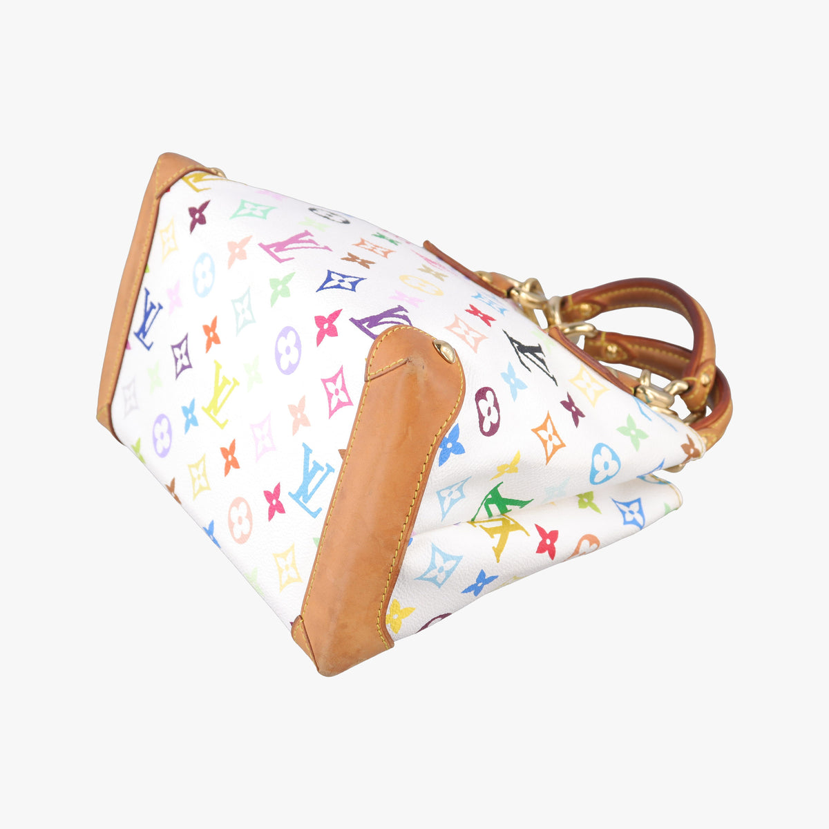 Vintage Louis Vuitton AUDRA white Monogram Multicolor M40047 handbag | stylenewstar