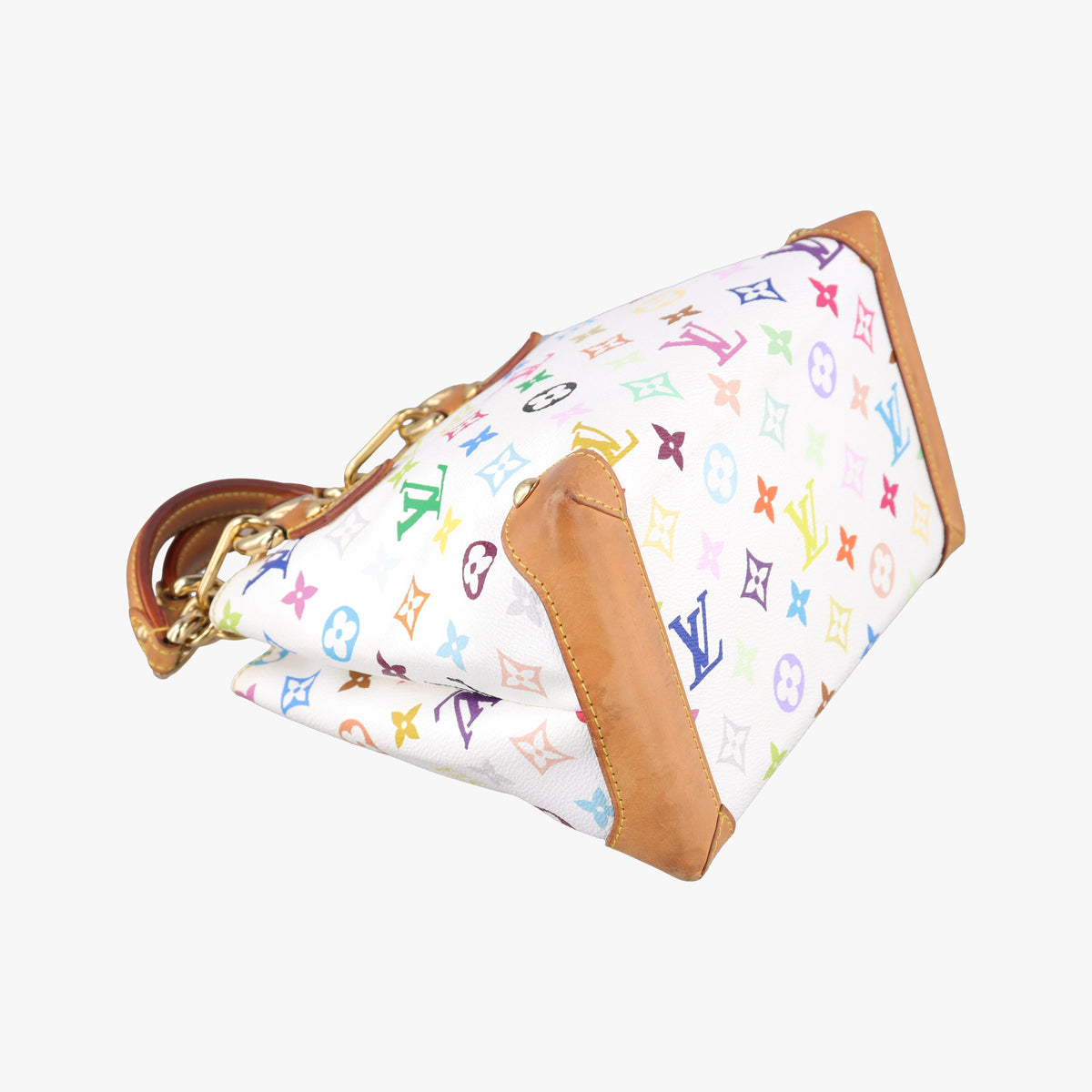 Vintage Louis Vuitton AUDRA white Monogram Multicolor M40047 handbag | stylenewstar